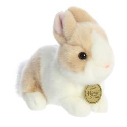 BÉBÉ LAPIN BLANC ET BEIGE (19 CM) -  MIYONI