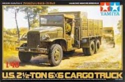 CAMION -  U.S. 2 1/2-TON 6X6 MILITARY CARGO TRUCK  - 1/48 -  TAMIYA