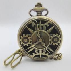 CANA-DICE -  PORTE-DÉS EN MÉTAL AVEC MINI-KIT POLYÉDRIQUE: ENGRENAGES DU TEMPS AVEC POCHETTE EN SUÉDINE NOIRE -  DES JDR