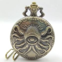 CANA-DICE -  PORTE-DÉS EN MÉTAL AVEC MINI-KIT POLYÉDRIQUE: HORREUR EXTRADIMENSIONNELLE - OR AVEC POCHETTE EN SUÉDINE NOIRE -  DES JDR