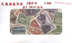 CANADA -  100 DIFFÉRENTS TIMBRES - CANADA : DE 1955 ET MOINS