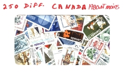 CANADA -  250 DIFFÉRENTS TIMBRES - CANADA - 1980 ET MOINS