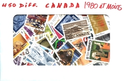 CANADA -  450 DIFFÉRENTS TIMBRES - CANADA - 1980 ET MOINS