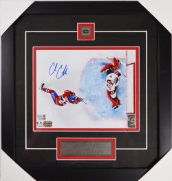 CANADIENS DE MONTRÉAL -  CADRE PHOTO AUTOGRAPHIÉ DE COLE CAUFIELD (20CM X 25CM) V2