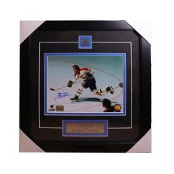 CANADIENS DE MONTRÉAL -  CADRE PHOTO AUTOGRAPHIÉ DE GUY LAFLEUR (20CM X 25CM) V2