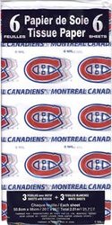 CANADIENS DE MONTRÉAL -  PAPIERS DE SOIE (50.8 X 66 CM)