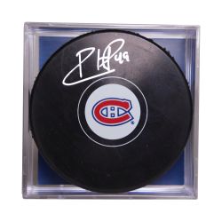 CANADIENS DE MONTRÉAL -  RONDELLE DE HOCKEY AUTOGRAPHIÉE PAR RAFAEL HARVEY-PINARD - (LOGO)