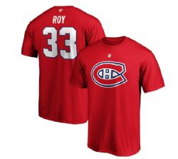 CANADIENS DE MONTRÉAL -  T-SHIRT RED PATRICK ROY #33