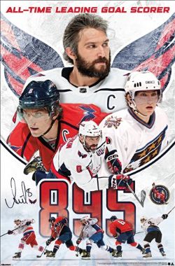 CAPITALS DE WASHINGTON -  AFFICHE ALEX OVECHKIN 