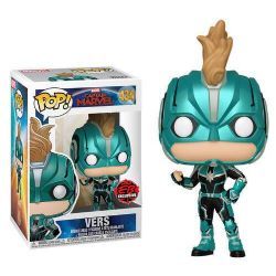 CAPTAIN MARVEL -  POP! BOBBLE-HEAD EN VINYLE DE VERS (10 CM) -  EB EXCLUSIVE 434