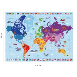 CARTE DU MONDE (250 PIÈCES) - 8 ANS+