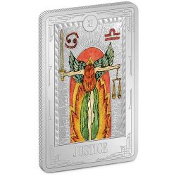 CARTES DE TAROT -  LA JUSTICE -  PIÈCES DE LA NOUVELLE-ZÉLANDE 2023 12