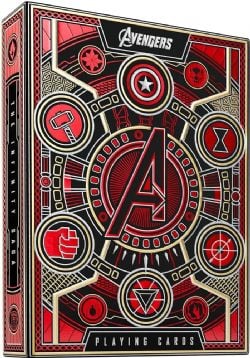 CARTES FORMAT POKER -  AVENGERS (ROUGE) -  THEORY11