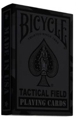 CARTES FORMAT POKER -  BICYCLE - TACTICAL FIELD BLACKOUT