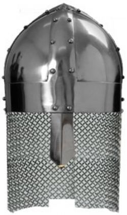 CASQUES -  CASQUE VIKING SPANGENHELM - ACIER POLI