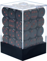 CHESSEX -  ENSEMBLE DÉS 36D6, OPAQUE NOIR ET ROUGE -  ENSEMBLE DÉS 36D6 OPAQUE