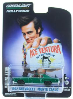 CHEVROLET -  ACE VENTURA 1972 CHEVROLET MONTE CARLO 1/64 - CHASE -  HOLLYWOOD SERIES 25