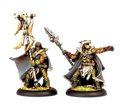 CIRCLE ORBOROS -  WOLVES OF ORBOROS CHIEFTAIN & STANDARSD - UNIT ATTACHMENT -  HORDES