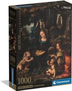 CLEMENTONI -  LA VIERGE AUX ROCHERS - DA VINCI (1000 PIÈCES) - MUSEUM COLLECTION