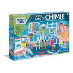 CLEMENTONI -  SCIENCE ET JEU - SUPER LABO DE CHIMIE(FRANÇAIS) -  SUPER COLOR