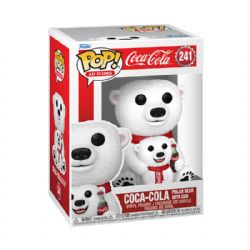 COCA-COLA -  FIGURINE POP! EN VINYLE DE L'OURS POLAIRE COCA-COLA ET SON OURSON (10 CM) -  AD ICONS 241