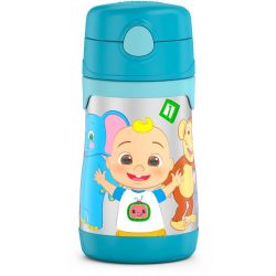 COCOMELON -  THERMOS - BOUTEILLE AVEC BOUTON POUSSOIR (300ML)