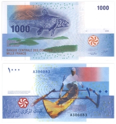 COMORES -  1000 FRANCS 2005 (UNC)