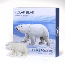 CONTOURS RÉELS EMBLÈMES DU CANADA -  OURS POLAIRE -  PIÈCES DU CANADA 2017