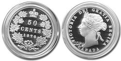 COPIE DE PIECES CANADIENNES -  COPIE DU 50 CENTS 1870 -  PIÈCES DU CANADA 1870