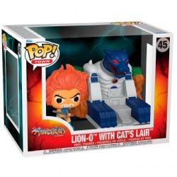 COSMOCATS -  FIGURINES POP! TOWN EN VINYLE DE LION-O AVEC LA TANIÈRE DU CHAT (10 CM) 45