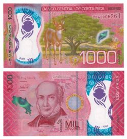 COSTA RICA -  1000 COLONES 2019 (UNC) 280