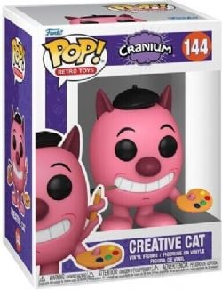 CRANIUM -  FIGURINE POP! EN VINYLE DE CHAT CRÉATIF (10 CM) -  RETRO TOYS 144