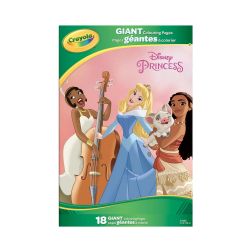 CRAYOLA -  CAHIER À COLORIER GÉANT DES PRINCESSES DISNEY