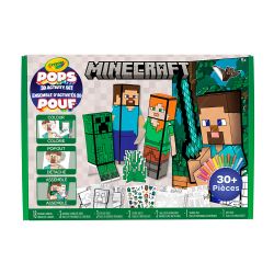 CRAYOLA -  ENSEMBLE D'ACTIVITÉS 3D POUF -  MINECRAFT