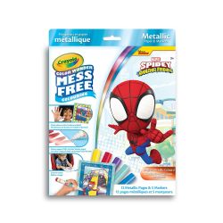 CRAYOLA -  SPIDEY & AMAZING FRIENDS - ENSEMBLE DE MARQUEURS ET PAPIER MÉTALLIQUE -  COLOR WONDER