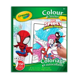 CRAYOLA -  SPIDEY & FRIENDS LIVRE À COLORIER ET COLLANTS