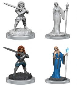 CRITICAL ROLE -  FEMALE HUMAN WIZARD & FEMALE HALFLING HOLY WARRIOR - UNPAINTED