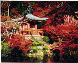 CRYSTAL ART -  JAPANESE TEMPLE
