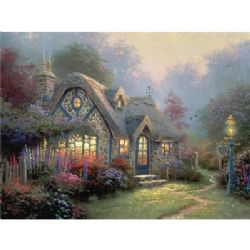 CRYSTAL ART -  Lamplight Cottage