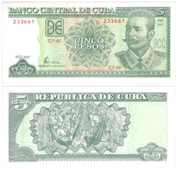 CUBA -  5 PESOS 2005 (UNC)