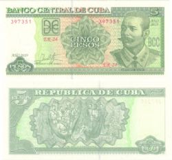 CUBA -  5 PESOS 2019 (UNC) 116R