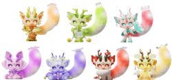CUP RABBIT -  BOÎTE MYSTÈRE - MINI FIGURINE FLOWER AND DRAGON -  GASHAPON