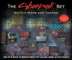 CYBERPUNK RED -  BOOK/BATTLEMAT/TOKENS