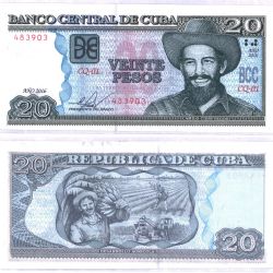 Cuba -  20 PESOS 2016 (UNC) 122K