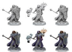 D&D FRAMEWORKS FIGURINE NON-PEINTE -  HUMAN CLERIC MALE -  FIGURINE JDR NON-PEINTES DUNGEONS & DRAGONS