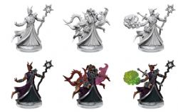 D&D FRAMEWORKS FIGURINE NON-PEINTE -  TIEFLING WARLOCK MALE -  FIGURINE JDR NON-PEINTES DUNGEONS & DRAGONS