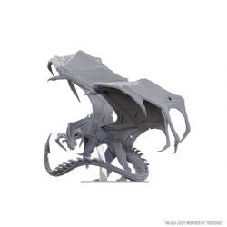 D&D NOLZUR'S MARVELOUS FIGURINE NON-PEINTES -  ADULT BLACK DRAGON CORRUPTOR -  FIGURINE JDR NON-PEINTES DUNGEONS & DRAGONS