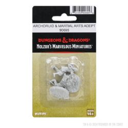 D&D NOLZUR'S MARVELOUS FIGURINE NON-PEINTES -  ARCHDRUID & MARTIAL ARTS ADEPT -  FIGURINE JDR NON-PEINTES DUNGEONS & DRAGONS