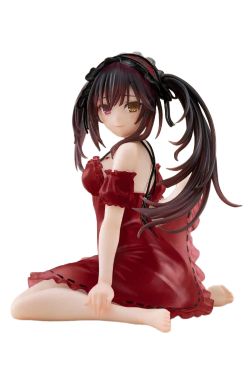DATE A LIVE -  FIGURINE DE KUROMI TOKISAKI - VERSION TENUE DE NUIT ROUGE -  DESKTOP CUTE