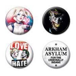 DC COMICS -  ENSEMBLE DE 4 BADGES 